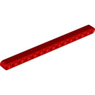 Lego rameno 1x15, červená (4163147, 4542575)